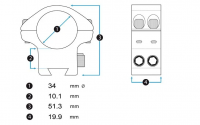Montage Element Optics Accu-Lite 34 mm Medium Weaver/Picatinny