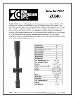 Zero Compromise Optic ZC 840 8-40x56